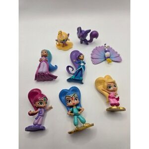 Nickelodeon Shimmer and Shine Mini Figure Lot Genies and Pets 8 Piece Set /PP